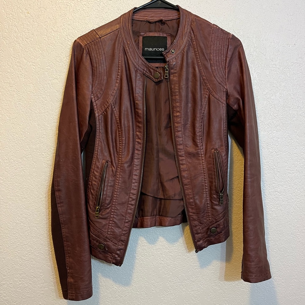 Faux leather jacket